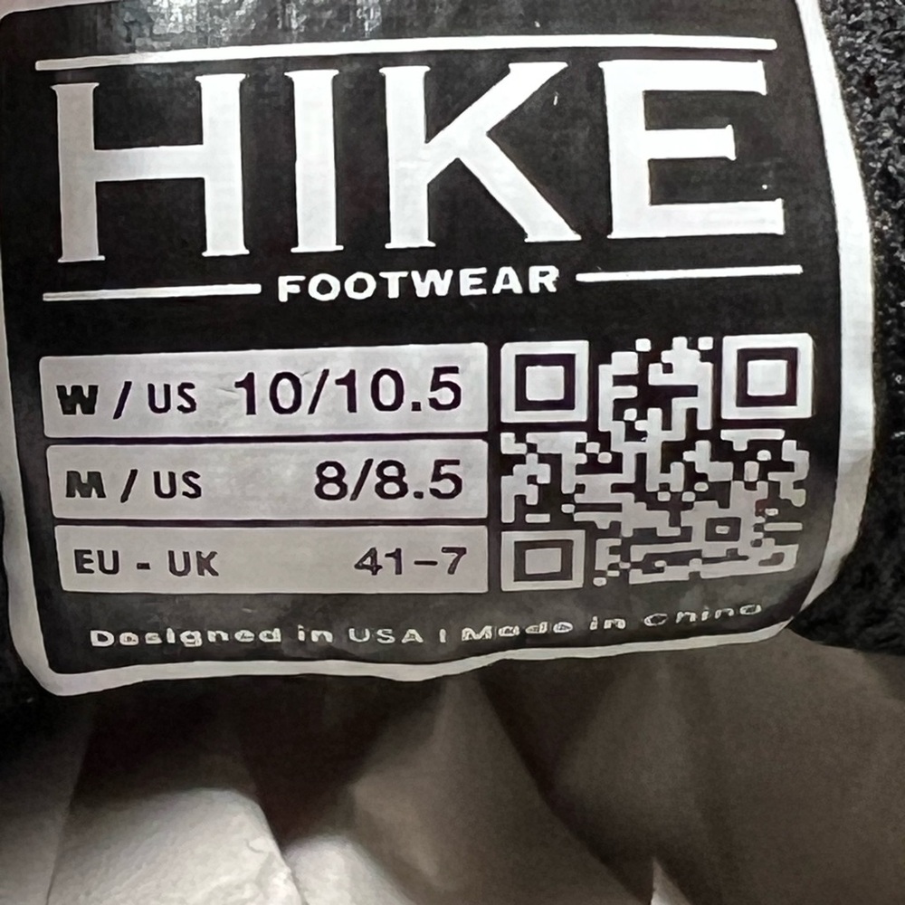 Hike‎ Footwear Cloud Ergonomic Support Barefoot sneaker shoe black women 10-10.5 - Picture 8 of 13